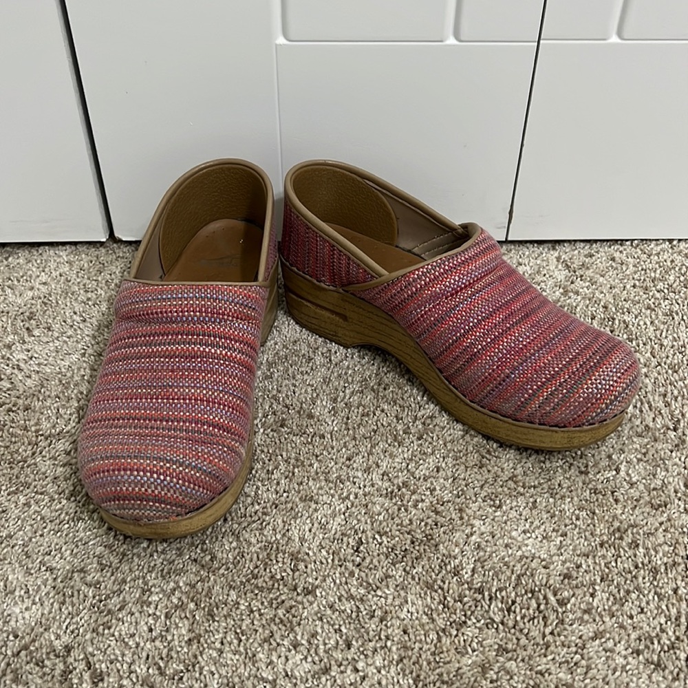 Dansko Multicolored Clogs Size 38 - image 1